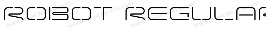 robot regular字体转换